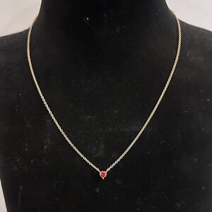 NWT Ruby Red 0.3ct Pendant Necklace